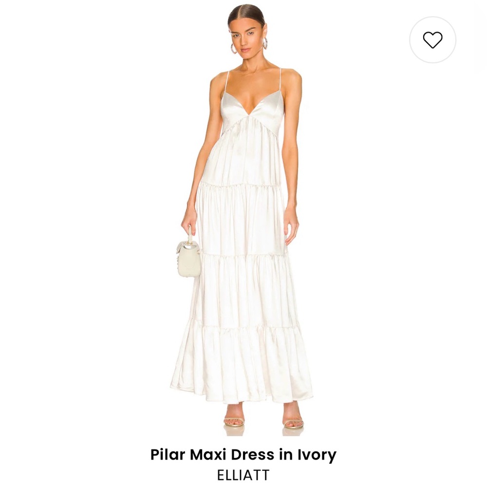 ELLIATT Pilar Maxi dress in ivory silk